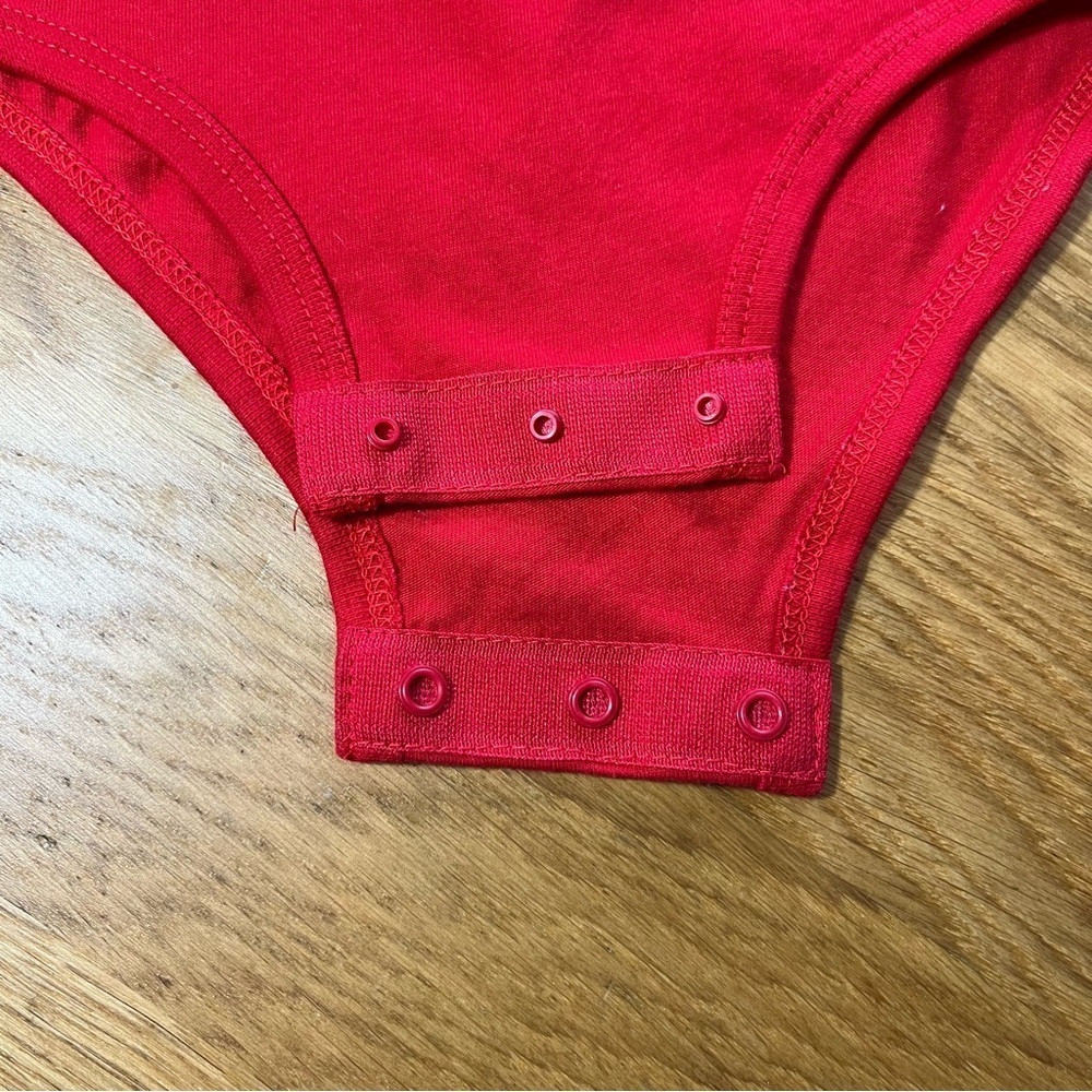 Nike Red 'Little Legend' Baby Onesie - Picture 4 of 5